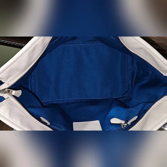 Coach Blue and White Tote Bag - Picture 8 of 9